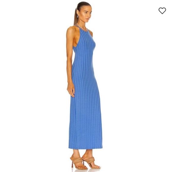 Jonathan Simkhai Dresses & Skirts - Jonathan Simkhai Standard Medium Megan Rib Knit Maxi Dress in Cerulean Blue New
